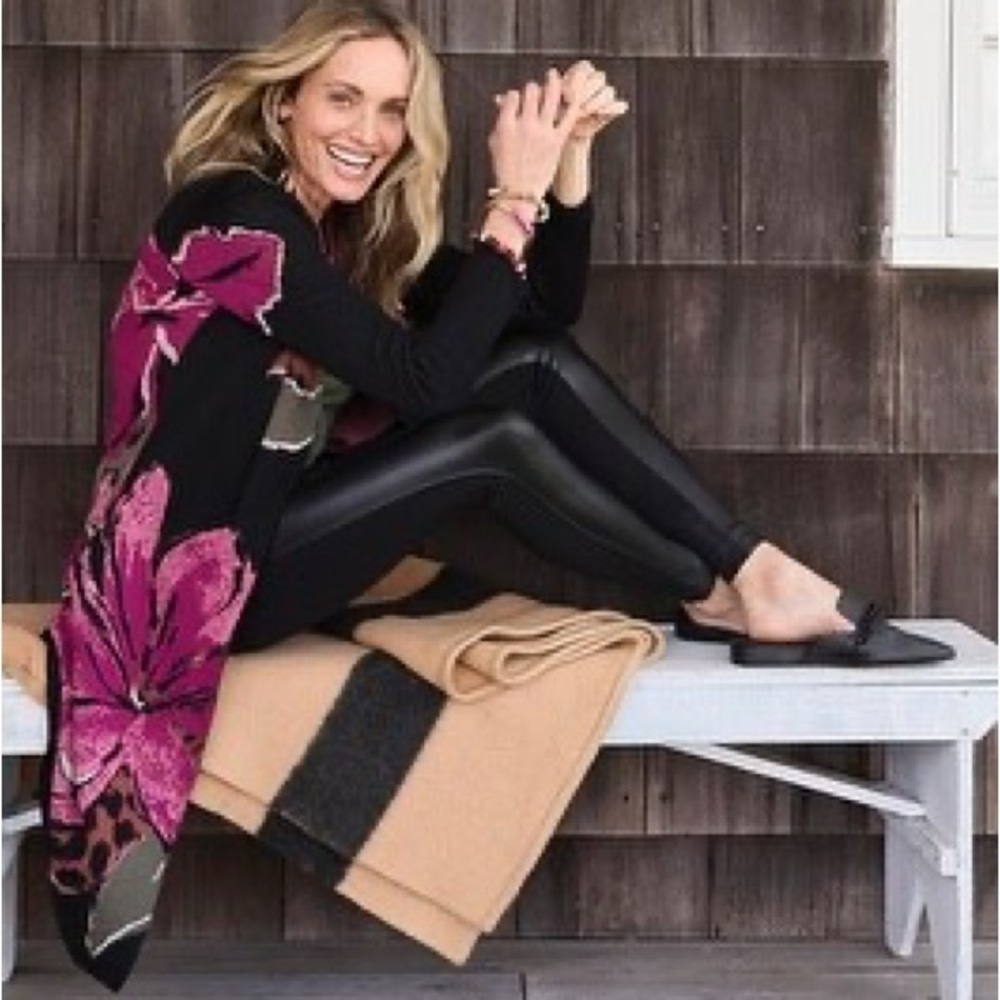 Faux Leather Front Ponte Leggings